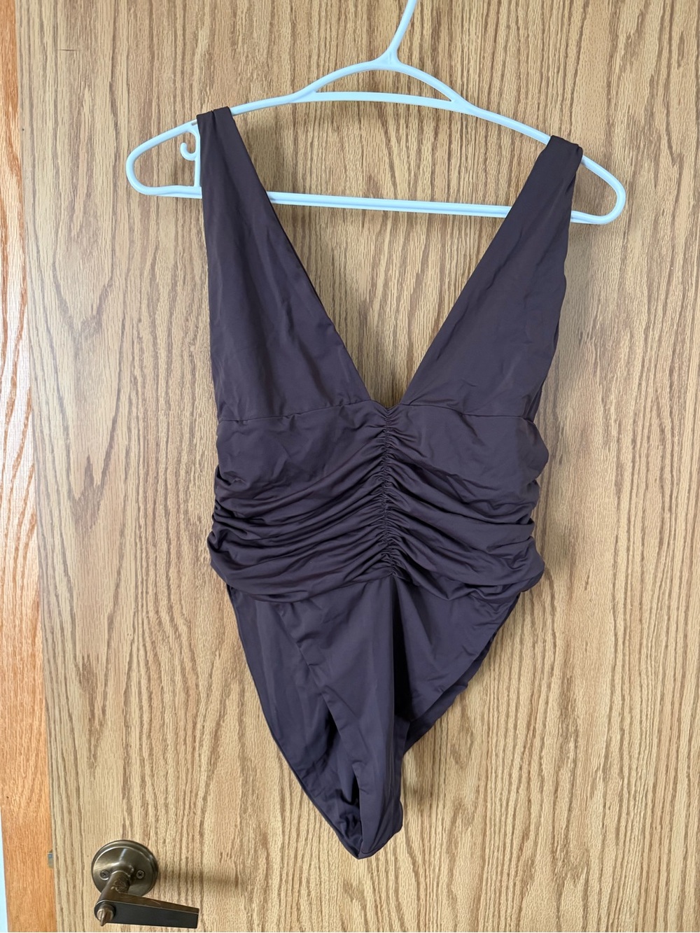 One-Piece Swimsuit in Dark Brown - Fyn and Fia